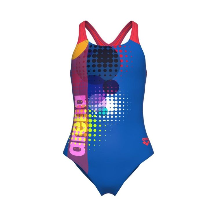 ARENA ARENA G DOTS SWIMSUIT SWIM PRO BACK ROYAL/CORAL  (blauw) - De Peperstraat (Poperinge)