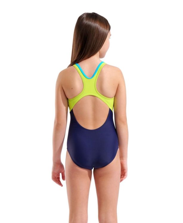 ARENA ARENA G PAINT SWIMSUIT SWIM PRO BACK NAVY/ARTIC LIME/TURQ  (donkerblauw) - De Peperstraat (Poperinge)