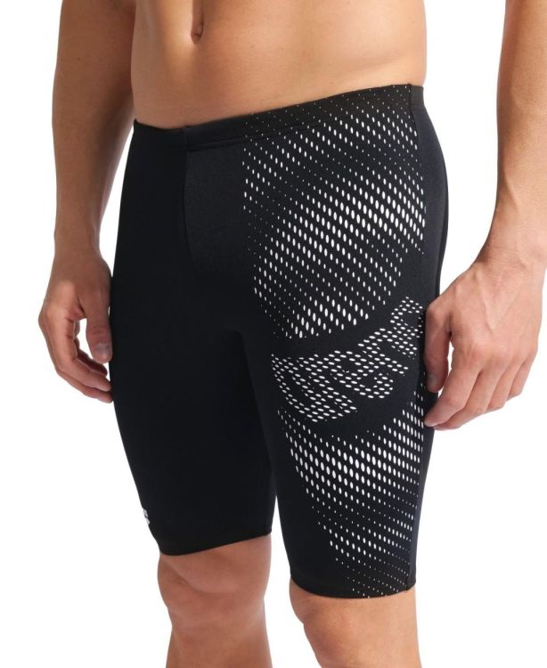 ARENA ARENA M DISTORTION SWIM JAMMER BLACK/WHITE  (zwart) - De Peperstraat (Poperinge)