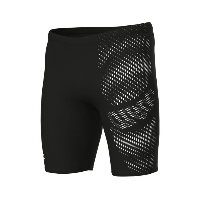 ARENA ARENA M DISTORTION SWIM JAMMER BLACK/WHITE  (zwart) - De Peperstraat (Poperinge)