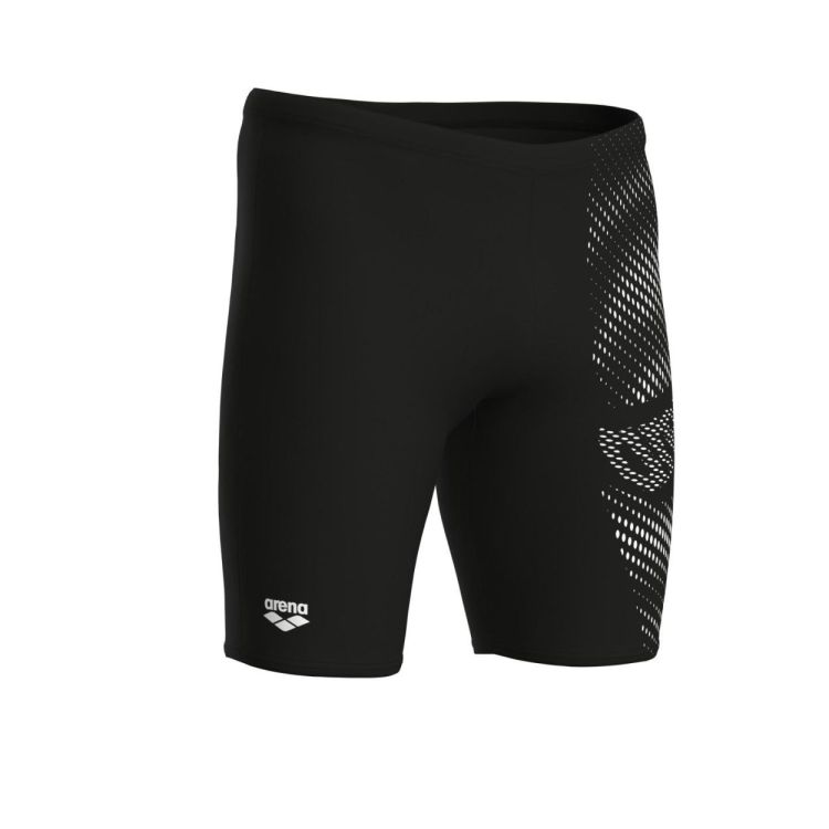 ARENA ARENA M DISTORTION SWIM JAMMER BLACK/WHITE  (zwart) - De Peperstraat (Poperinge)