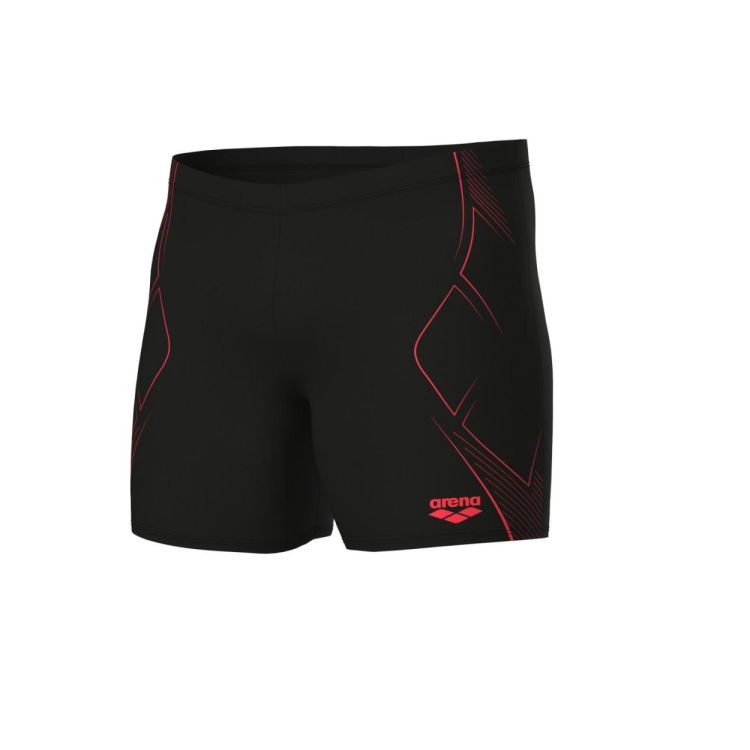 ARENA ARENA M GRAPHIC SWIM MID JAMMER BLACK/CORAL  (zwart) - De Peperstraat (Poperinge)