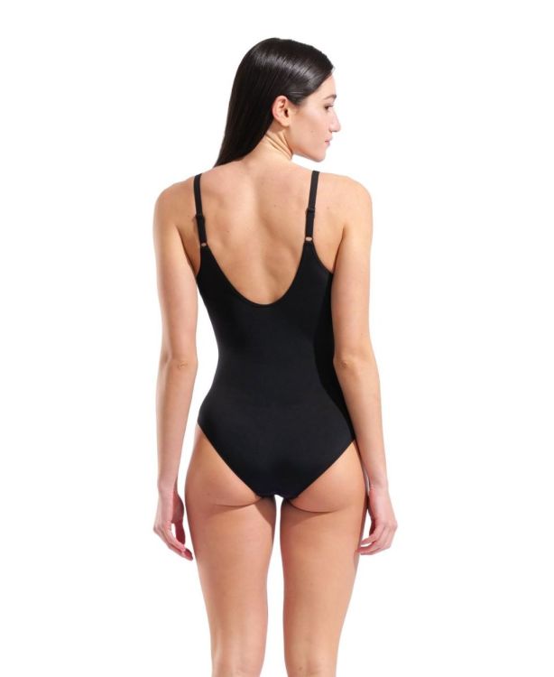 ARENA ARENA W FLASH SWIMSUIT U BACK LB BLACK/MULTI  (zwart) - De Peperstraat (Poperinge)