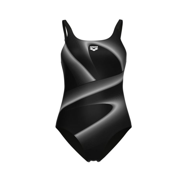 ARENA ARENA W FLASH SWIMSUIT U BACK LB BLACK/MULTI  (zwart) - De Peperstraat (Poperinge)