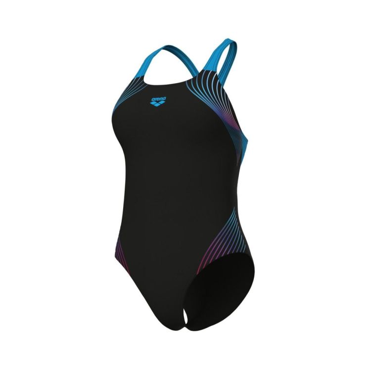 ARENA ARENA W NUANCE SWIMSUIT SWIM PRO BACK L BLACK/TURQ  (zwart) - De Peperstraat (Poperinge)