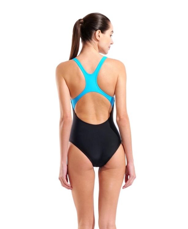 ARENA ARENA W NUANCE SWIMSUIT SWIM PRO BACK L BLACK/TURQ  (zwart) - De Peperstraat (Poperinge)