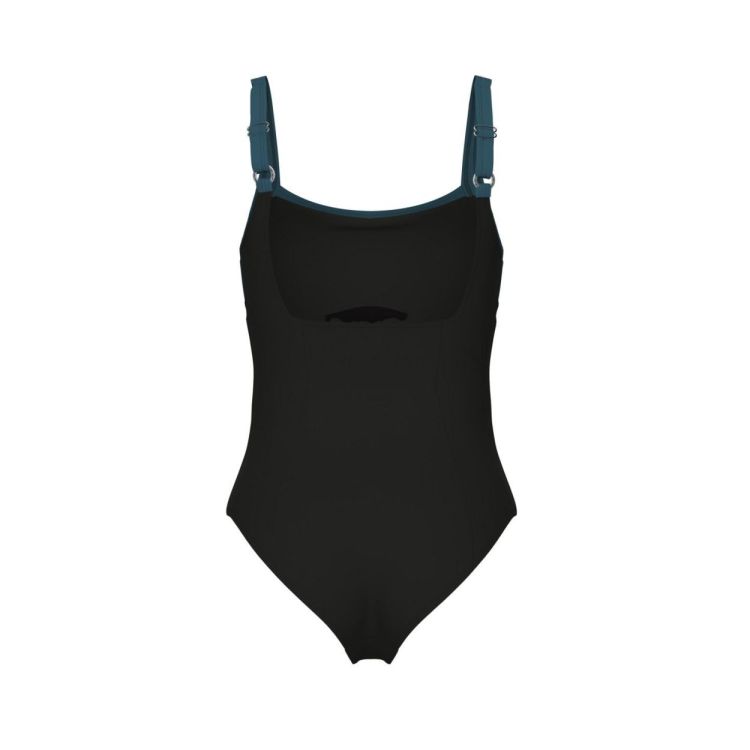 ARENA ARENA W SWIMSUIT GIANNA SQUARED BACK BLACK/SAGE  (zwart) - De Peperstraat (Poperinge)