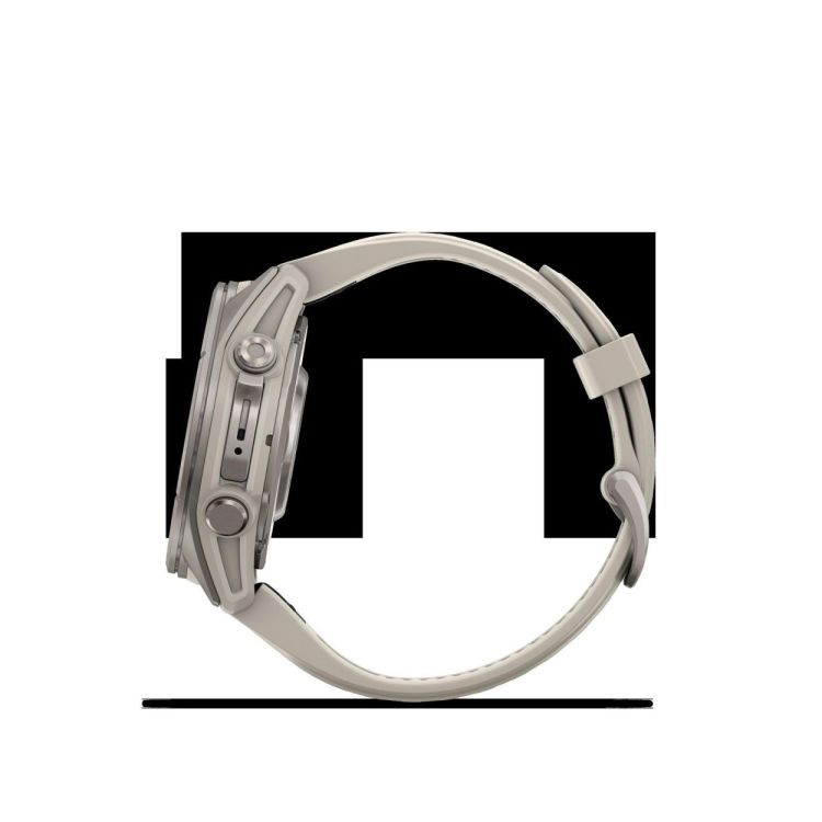 GARMIN GARMIN fenix® 9 – 43mm Titanium met siliconen band in Fog Gray  - De Peperstraat (Poperinge)