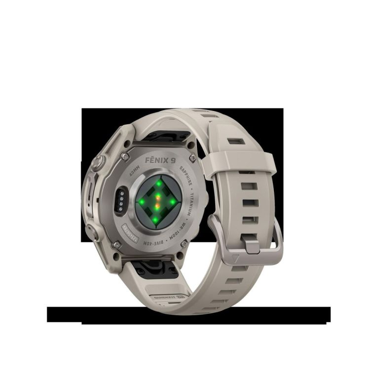 GARMIN GARMIN fenix® 9 – 43mm Titanium met siliconen band in Fog Gray  - De Peperstraat (Poperinge)