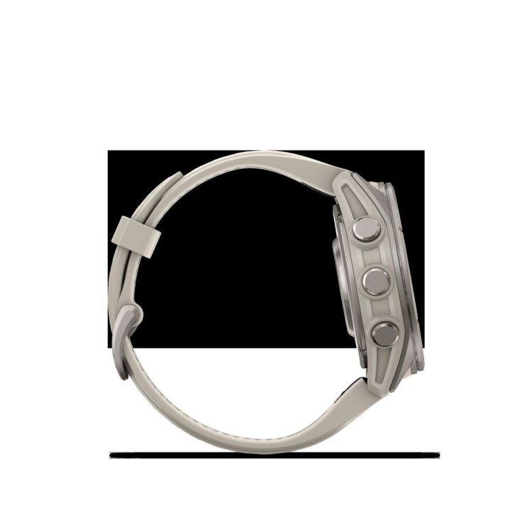 GARMIN GARMIN fenix® 9 – 43mm Titanium met siliconen band in Fog Gray  - De Peperstraat (Poperinge)