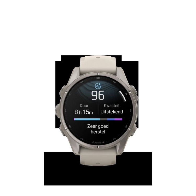 GARMIN GARMIN fenix® 9 – 43mm Titanium met siliconen band in Fog Gray  - De Peperstraat (Poperinge)