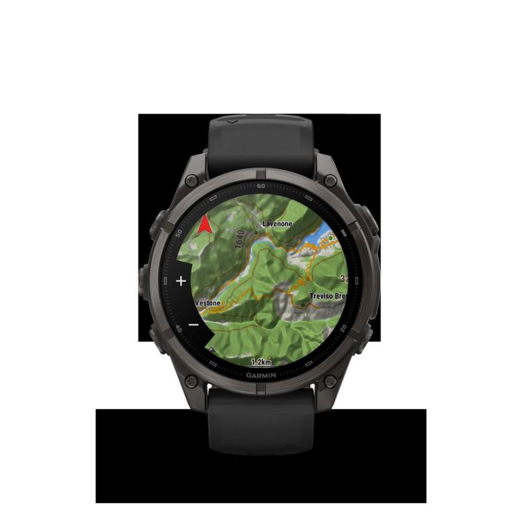 GARMIN GARMIN fenix® 9 – 47mm Carbon grey DLC-titanium met Zwarte siliconen band  - De Peperstraat (Poperinge)