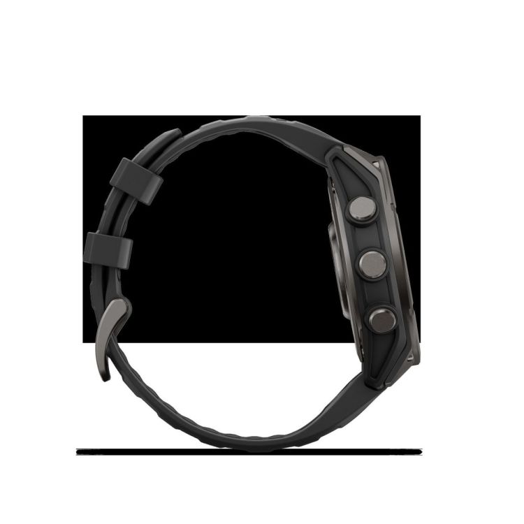 GARMIN GARMIN fenix® 9 – 47mm Carbon grey DLC-titanium met Zwarte siliconen band  - De Peperstraat (Poperinge)