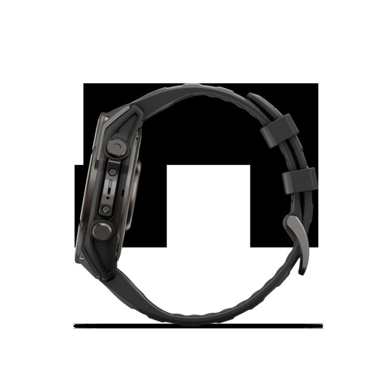 GARMIN GARMIN fenix® 9 – 47mm Carbon grey DLC-titanium met Zwarte siliconen band  - De Peperstraat (Poperinge)