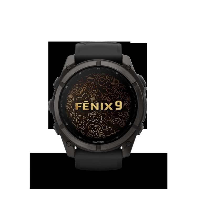GARMIN GARMIN fenix® 9 – 51mm Carbon grey DLC-titanium met Zwarte siliconen band  (zwart) - De Peperstraat (Poperinge)