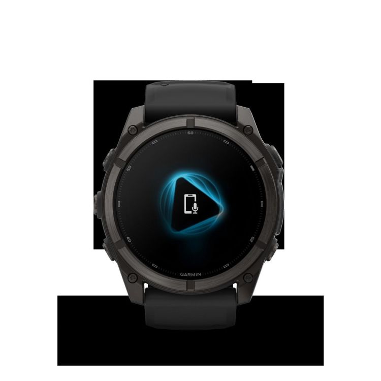 GARMIN GARMIN fenix® 9 – 51mm Carbon grey DLC-titanium met Zwarte siliconen band  (zwart) - De Peperstraat (Poperinge)