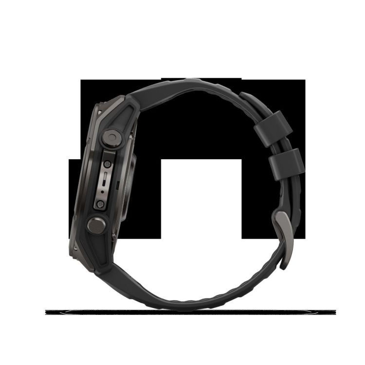 GARMIN GARMIN fenix® 9 – 51mm Carbon grey DLC-titanium met Zwarte siliconen band  (zwart) - De Peperstraat (Poperinge)