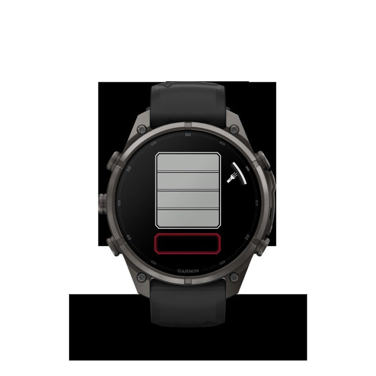 GARMIN GARMIN fenix® 9 Pro – 47mm Carbon Grey DLC titanium met siliconen band in Zwart/Pebble Gray  - De Peperstraat (Poperinge)