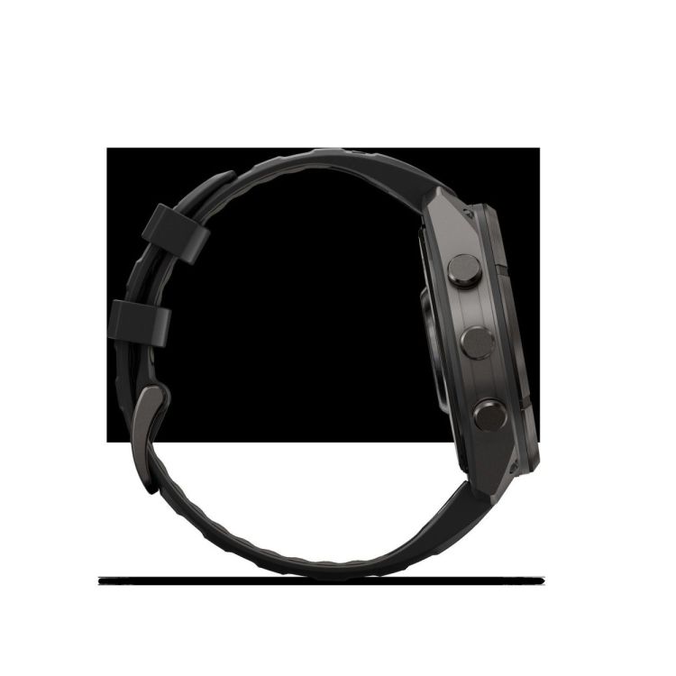 GARMIN GARMIN fenix® 9 Pro – 47mm Carbon Grey DLC titanium met siliconen band in Zwart/Pebble Gray  - De Peperstraat (Poperinge)