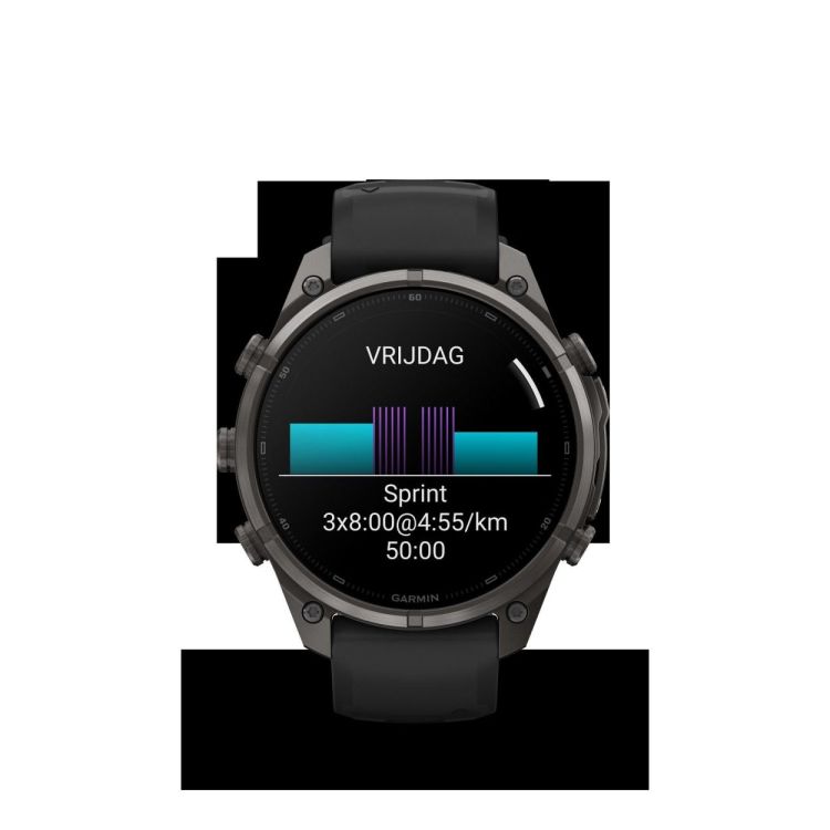 GARMIN GARMIN fenix® 9 Pro – 47mm Carbon Grey DLC titanium met siliconen band in Zwart/Pebble Gray  - De Peperstraat (Poperinge)