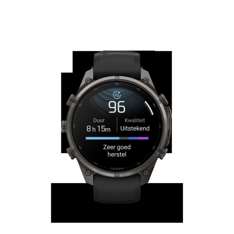 GARMIN GARMIN fenix® 9 Pro – 47mm Carbon Grey DLC titanium met siliconen band in Zwart/Pebble Gray  - De Peperstraat (Poperinge)