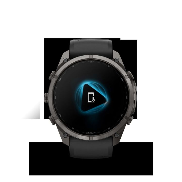 GARMIN GARMIN fenix® 9 Pro – 51mm Carbon Grey DLC titanium met siliconen band in Zwart/Pebble Gray  - De Peperstraat (Poperinge)