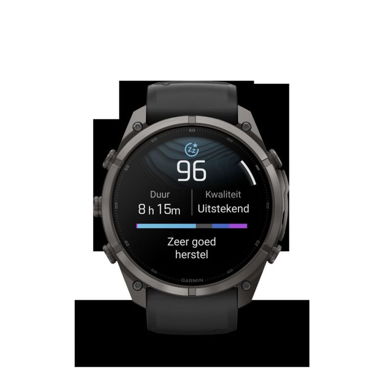 GARMIN GARMIN fenix® 9 Pro – 51mm Carbon Grey DLC titanium met siliconen band in Zwart/Pebble Gray  - De Peperstraat (Poperinge)