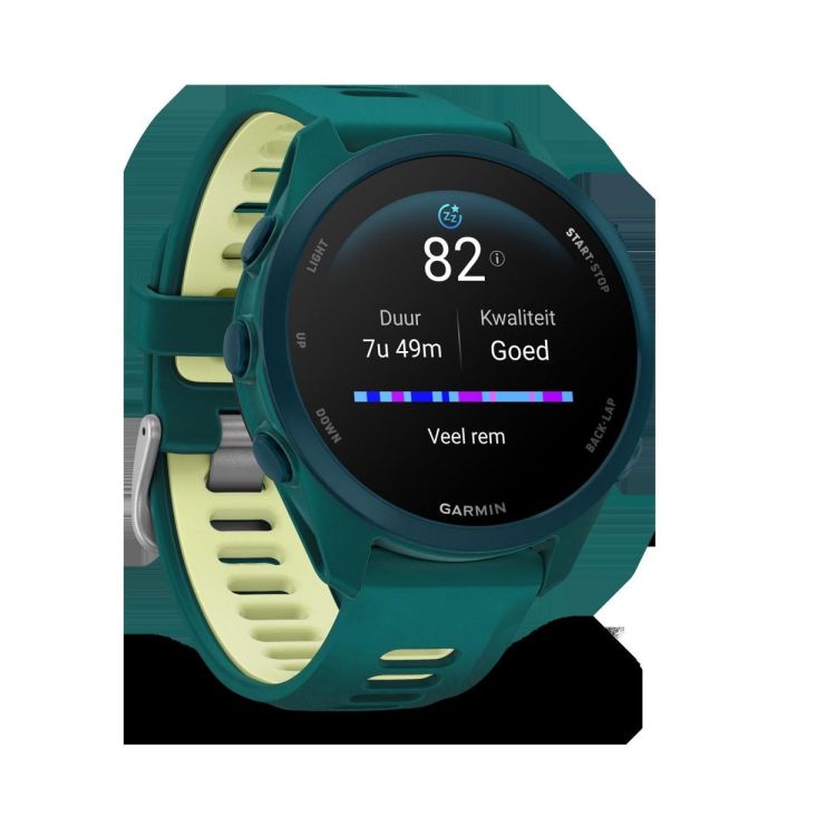 GARMIN GARMIN Forerunner® 170 Music Blauwgroen met Blauwgroen/Citroengele band  (groen) - De Peperstraat (Poperinge)