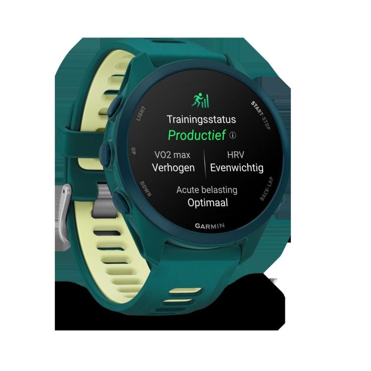 GARMIN GARMIN Forerunner® 170 Music Blauwgroen met Blauwgroen/Citroengele band  (groen) - De Peperstraat (Poperinge)