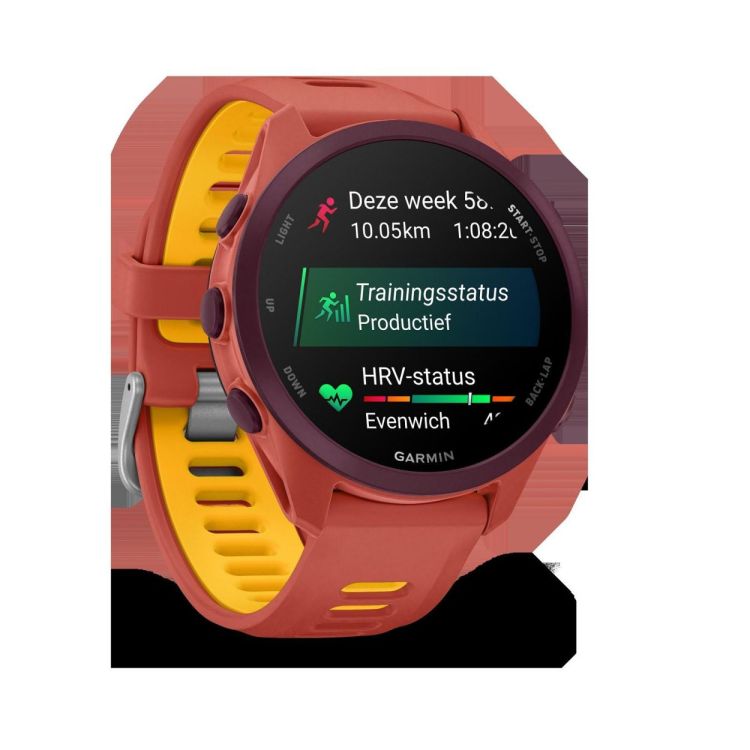 GARMIN GARMIN Forerunner® 170 Music Red Pink met Red Pink/Mango band  (zwart) - De Peperstraat (Poperinge)