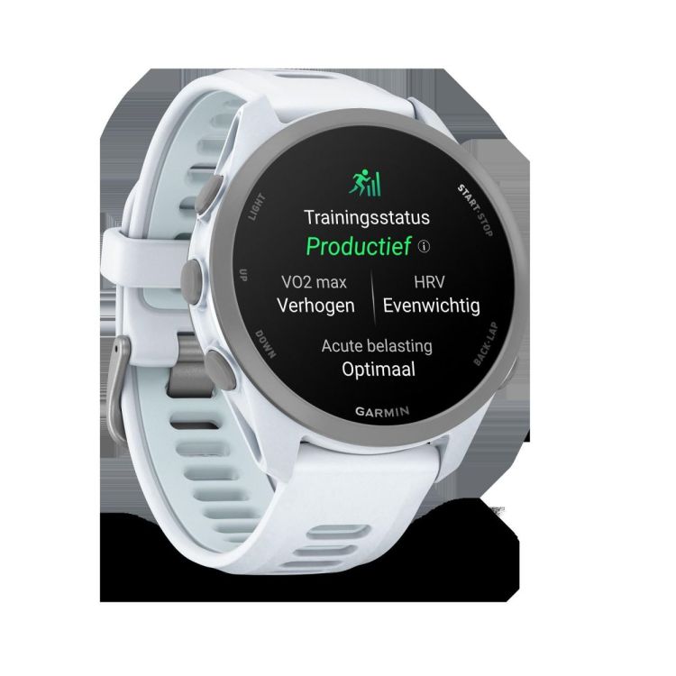 GARMIN GARMIN Forerunner® 170 Music Whitestone met Whitestone/Cloud Blue band  (wit) - De Peperstraat (Poperinge)