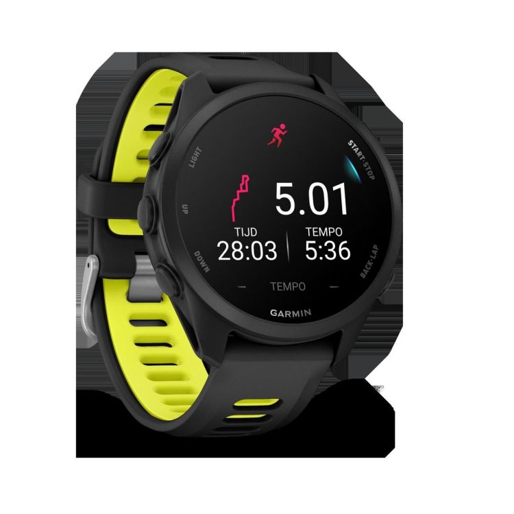 GARMIN GARMIN Forerunner® 170 Music Zwart met Zwart/Gele band  (zwart) - De Peperstraat (Poperinge)