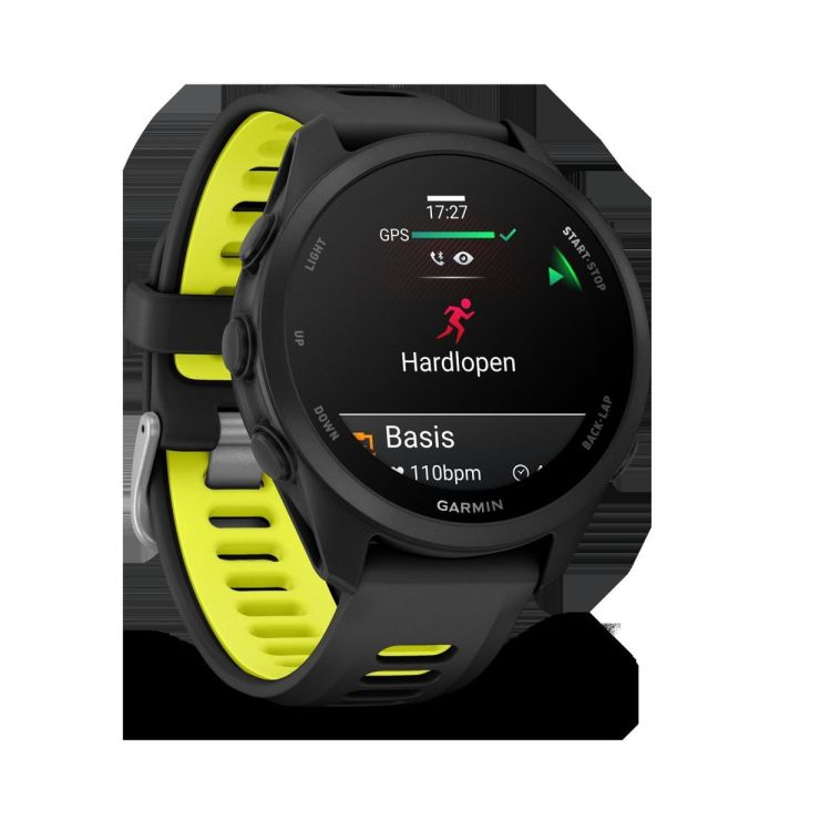GARMIN GARMIN Forerunner® 170 Music Zwart met Zwart/Gele band  (zwart) - De Peperstraat (Poperinge)