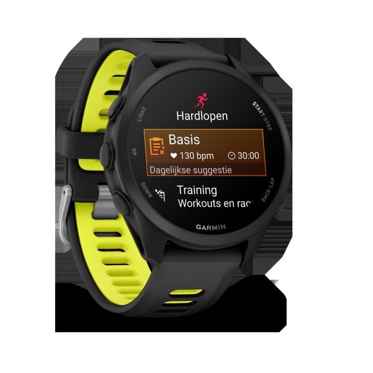 GARMIN GARMIN Forerunner® 170 Music Zwart met Zwart/Gele band  (zwart) - De Peperstraat (Poperinge)