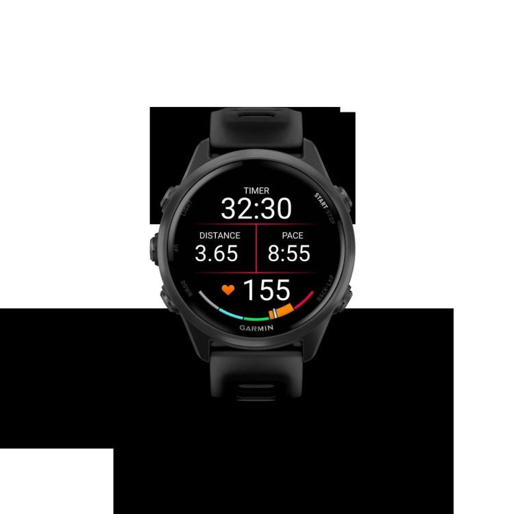  GARMIN Forerunner® 570 - 42mm Slate grey aluminium met transparante zwarte/zwarte band  - De Peperstraat (Poperinge)