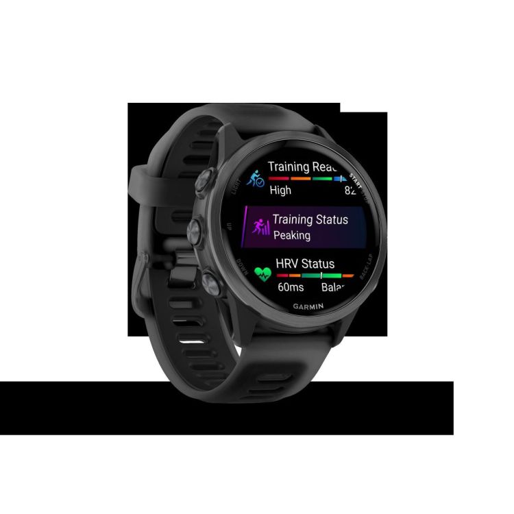  GARMIN Forerunner® 570 - 42mm Slate grey aluminium met transparante zwarte/zwarte band  - De Peperstraat (Poperinge)