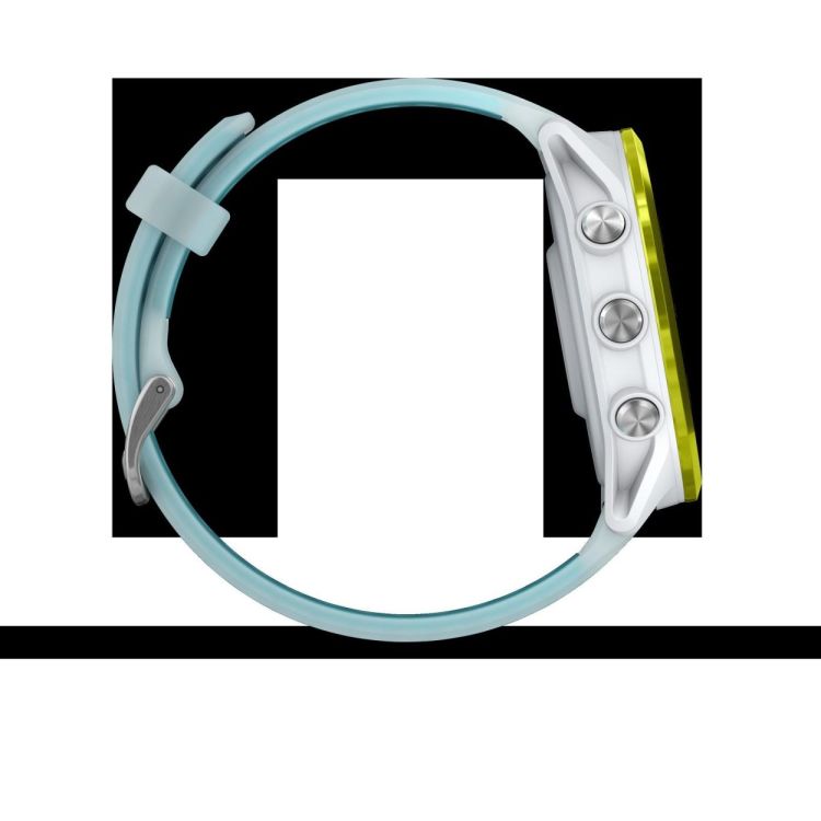  GARMIN Forerunner® 570 - 47mm Amp yellow aluminium met transparante whitestone/turquoise band  - De Peperstraat (Poperinge)