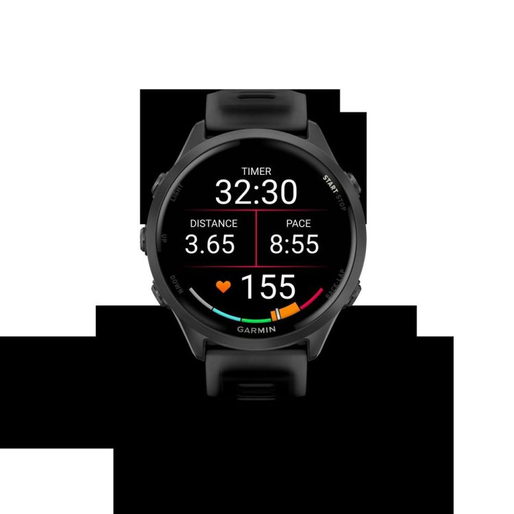 GARMIN GARMIN Forerunner® 570 - 47mm Slate grey aluminium met transparante zwarte/zwarte band  - De Peperstraat (Poperinge)