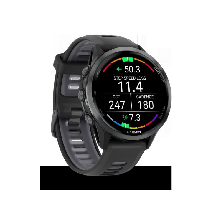 GARMIN GARMIN Forerunner® 970 Carbon grey dlc titanium met zwarte behuizing en zwarte/transparante whitestone band  - De Peperstraat (Poperinge)
