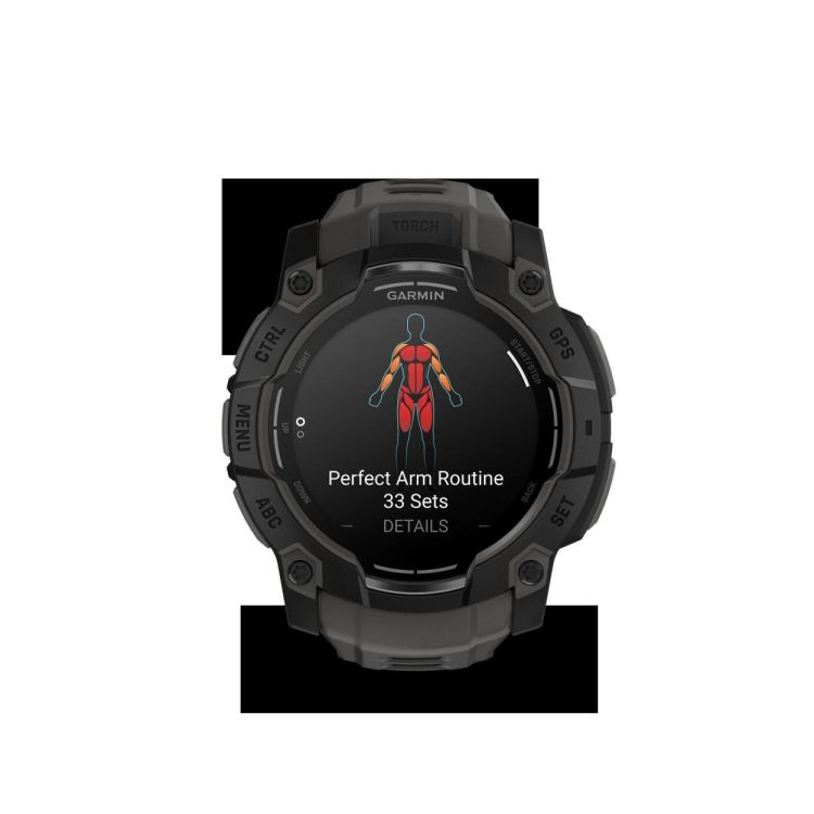 GARMIN GARMIN Instinct® 3 – 50 mm, AMOLED Zwart met charcoal band  - De Peperstraat (Poperinge)
