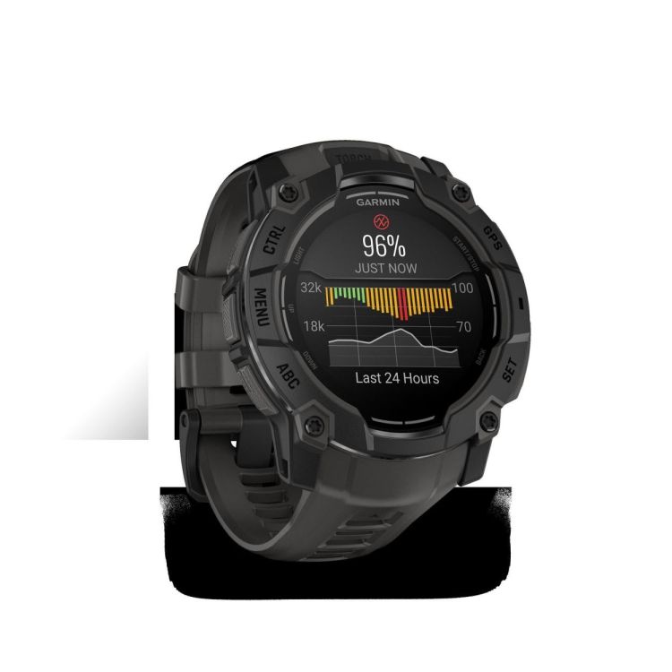 GARMIN GARMIN Instinct® 3 – 50 mm, AMOLED Zwart met charcoal band  - De Peperstraat (Poperinge)
