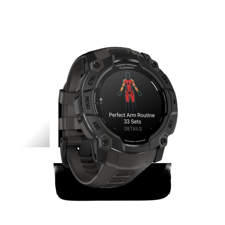 GARMIN GARMIN Instinct® 3 – 50 mm, AMOLED Zwart met charcoal band  - De Peperstraat (Poperinge)