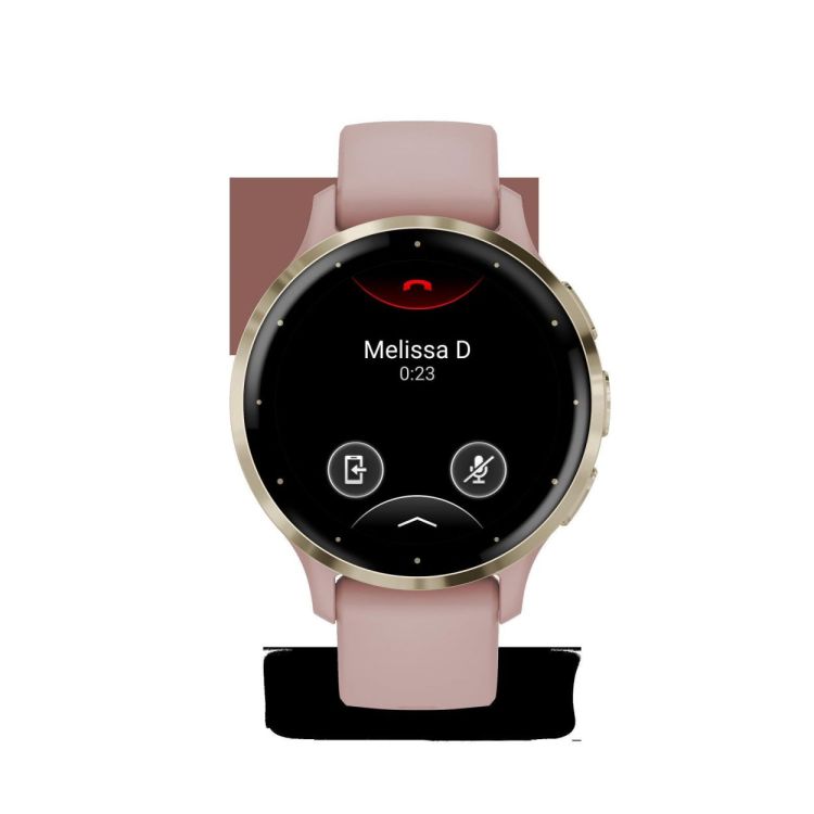 GARMIN GARMIN Venu® 3S, Soft Gold rand van roestvrij staal met Dust Rose behuizing en siliconen band  - De Peperstraat (Poperinge)