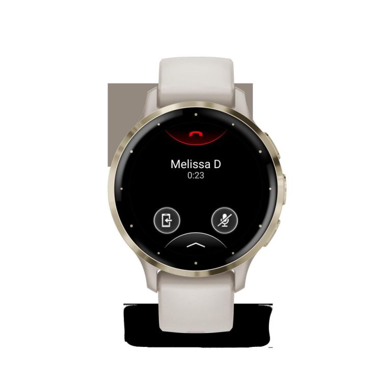 GARMIN GARMIN Venu® 3S, Soft Gold rand van roestvrij staal met Ivory behuizing en siliconen band  - De Peperstraat (Poperinge)