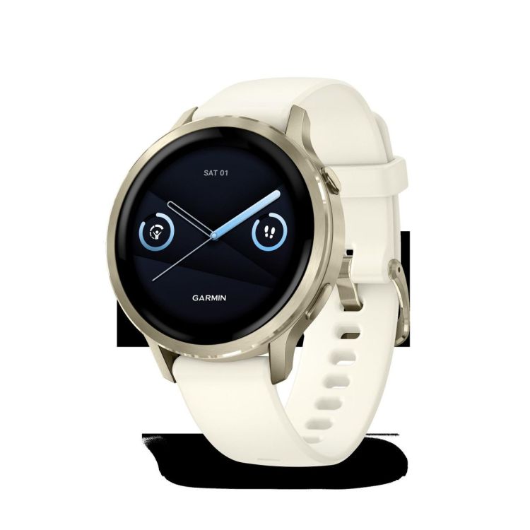  GARMIN Venu® 4 - 41 mm Lunar gold met Bone siliconen bandje  - De Peperstraat (Poperinge)