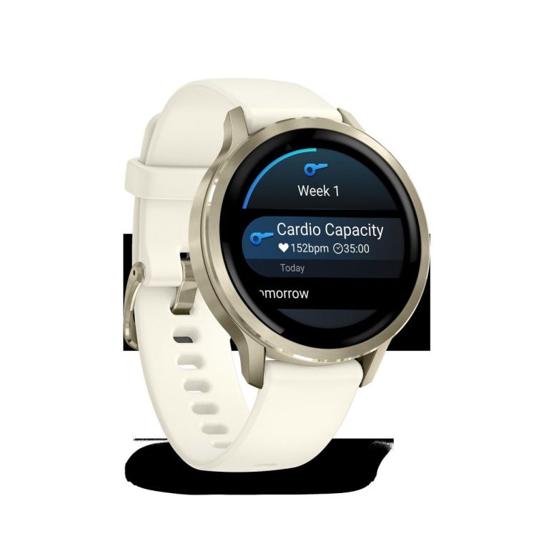  GARMIN Venu® 4 - 41 mm Lunar gold met Bone siliconen bandje  - De Peperstraat (Poperinge)