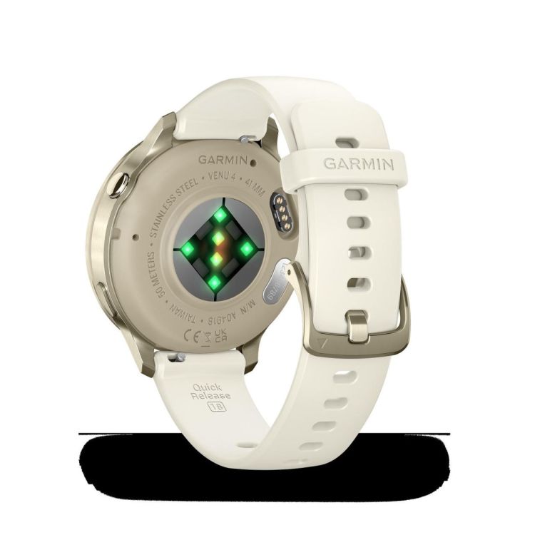  GARMIN Venu® 4 - 41 mm Lunar gold met Bone siliconen bandje  - De Peperstraat (Poperinge)