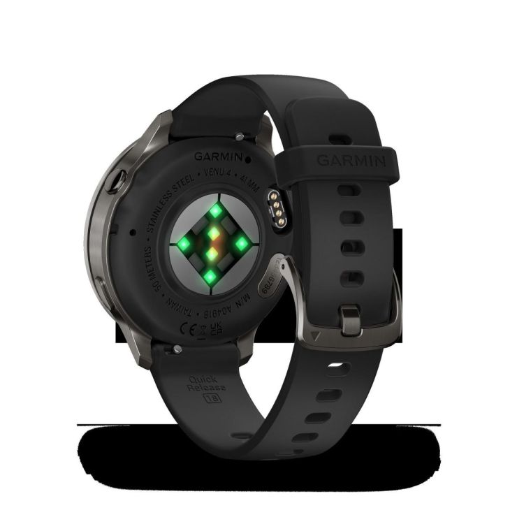  GARMIN Venu® 4 - 41 mm Slate met Zwarte siliconen band  - De Peperstraat (Poperinge)