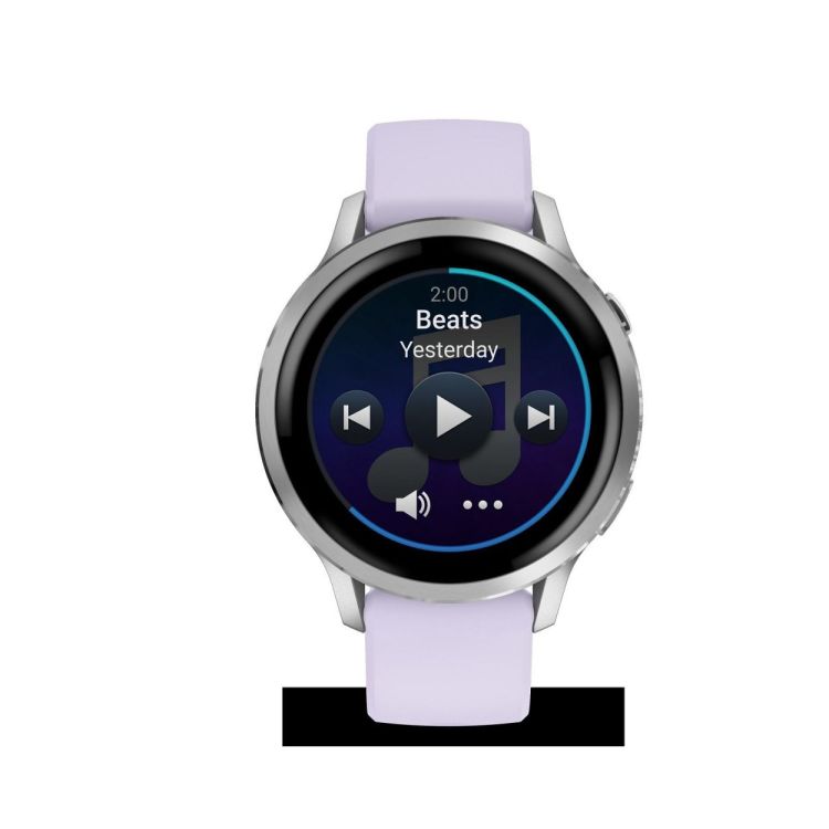  GARMIN Venu® 4 - 41 mm Zilver met Periwinkle siliconen band  - De Peperstraat (Poperinge)