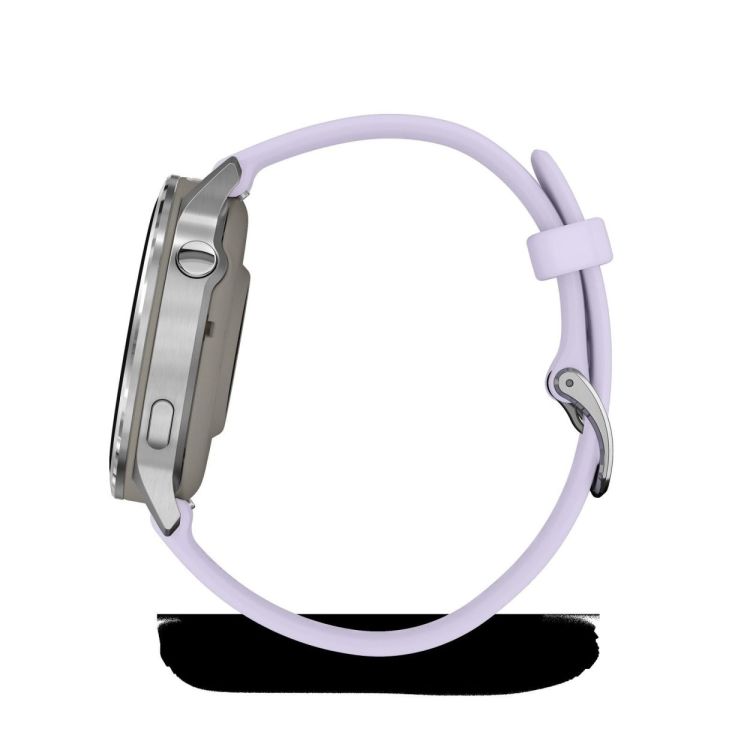  GARMIN Venu® 4 - 41 mm Zilver met Periwinkle siliconen band  - De Peperstraat (Poperinge)